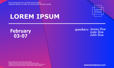 Conference invitation design template