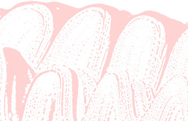 Grunge texture. Distress pink rough trace. Fancy b
