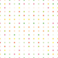 colorful pastel circle dots seamless pattern