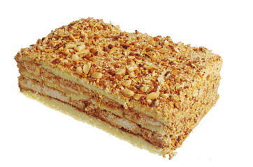 Layer cake on a white background