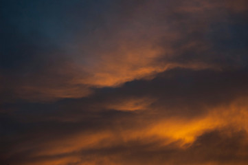 dramatic sky with clouds