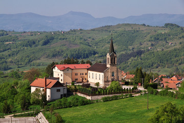 Fototapeta na wymiar Guca Gora monastery, Bosnia, Balkans