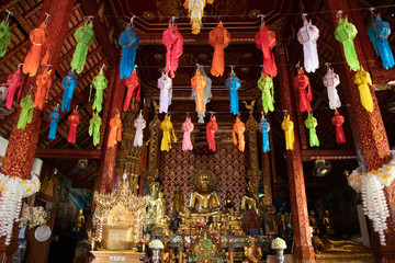 Chiang rai Wat Pra Sing is a Buddhist temple contains Budda image in the history of the Lanka wong Theravada Buddhism in Thailand.wat pra sing is one of famous landmark in chiangrai,thailand
