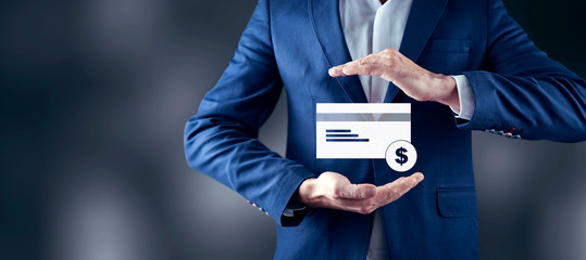 man  hand credit card