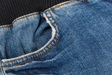 Pocket on jeans