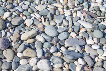 pebbles on the sea beach