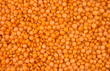 Background with a lot of lentils.