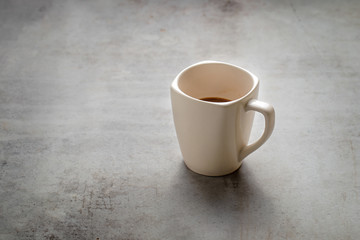 Fototapeta na wymiar Hot chocolate cocoa drink in glass mug