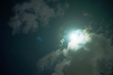 Full moon in the sky at night, moon in the sky.