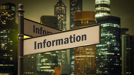 Obraz premium Sign 373 - Information