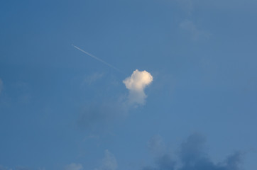 airplane in the sky