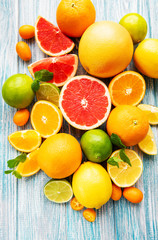 Fresh citrus fruits