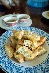 Deep Fried Tofu or Bean Curd with Sweet and Sour Spicy Sauce