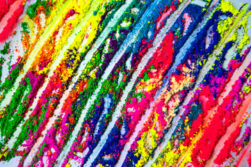 Colorful texture background. Holli festival colors. Bright abstract paint