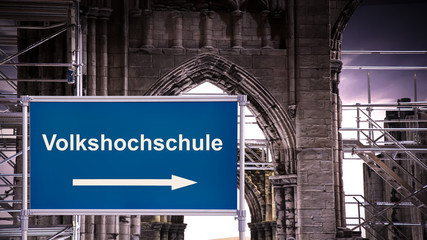 Schild 376 - Volkshochschule