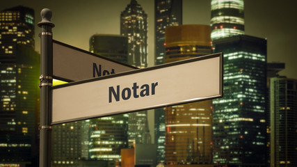 Schild 373 - Notar