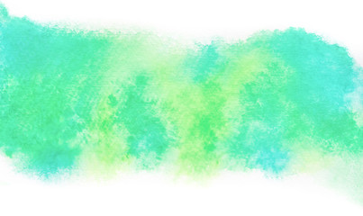 Abstract green watercolor background. Backdrop, paint.