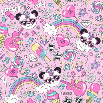 Featured image of post The Best 17 Unicorn Pink Girly Cute Panda Wallpaper