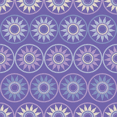 Polka dot seamless pattern. Ethnic sun. Geometric background. Can be used for wallpaper, textile, invitation card, wrapping, web page background.