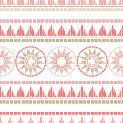 Naklejka premium Polka dot seamless pattern. Ethnic sun. Geometric background. Can be used for wallpaper, textile, invitation card, wrapping, web page background.