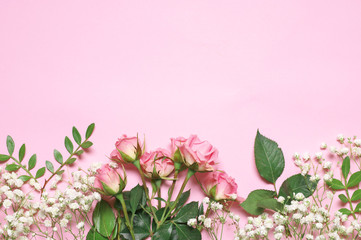 Fototapeta na wymiar Romantic floral background