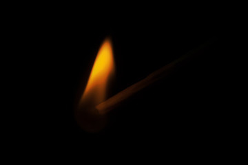 burning match isolate