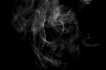 white smoke on black background texture