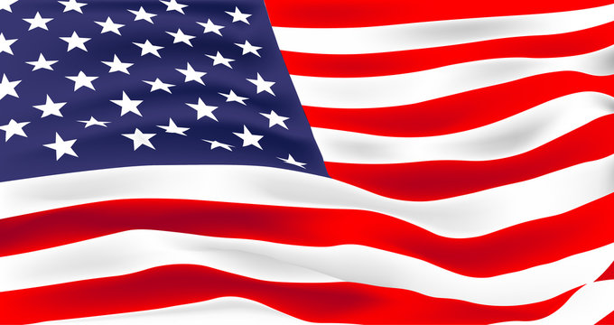 US flag vector illustration
