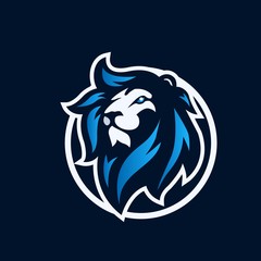 Lion mascot logo vector