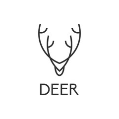 Deer Antlers Logo Template