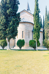  Ancient architecture of churches and monasteries in Georgia. Historical places and attractions.