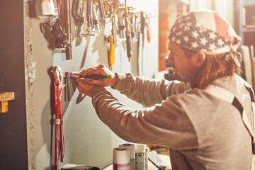 Rebuilding a garage in  a retro vintage style.