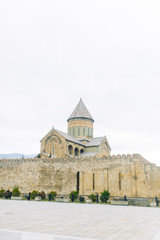  Ancient architecture of churches and monasteries in Georgia. Historical places and attractions.