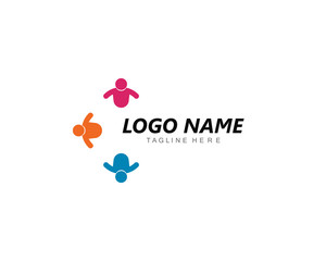 community care Logo template vector icon 