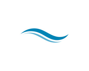 Water Wave symbol and icon Logo Template vector