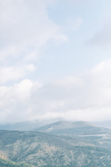 Nature in Tbilisi, Georgia. Beautiful mountains in the background.