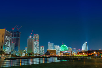 横浜みなとみらいの夜景