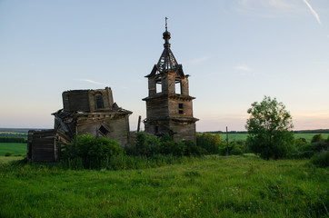 Naklejka premium old wooden church