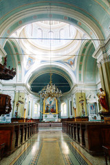 Obraz premium Ancient architecture of churches and monasteries in Georgia. Historical places and attractions.