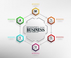 Infographics Business Template concept