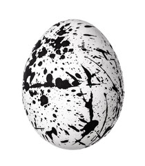 Colorful Easter Egg isolated on white