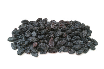 Raisins isolated on white background