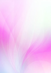 Abstract curved on pink white background