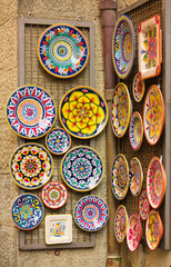 ceramic in Orvieto in the shop