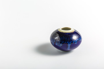 White background, flower vase