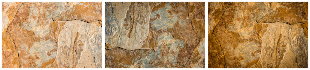Triptychon Fels Wand