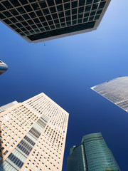 東京都　汐留の高層ビル街