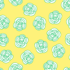 Seamless floral pattern. Wildflowers. Drawing for print, wallpaper design, textiles and other surfaces.