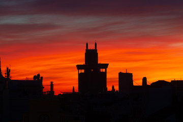 Obraz premium Sunrise in Madrid