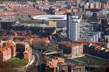 Obraz premium building architecture in Bilbao Spain